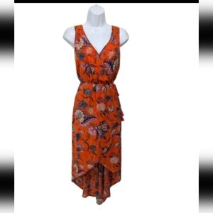 NWT DR2 Hi Low Hem Midi Dress L Whimsical Fairy Romantic #15